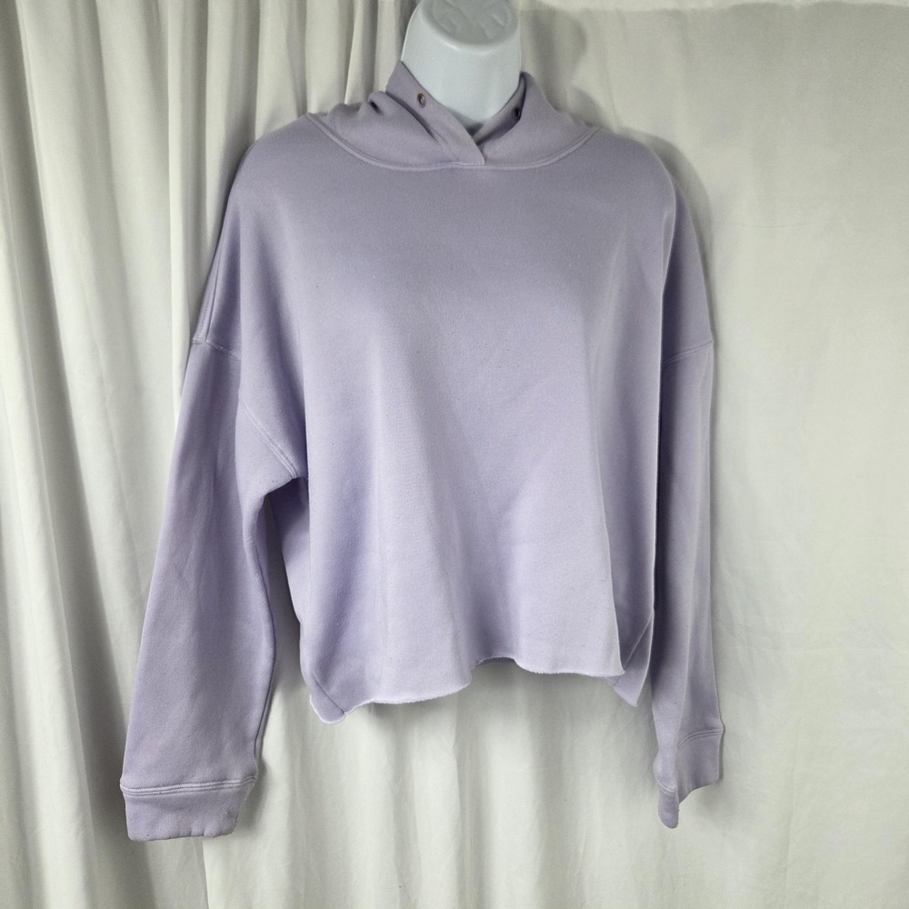 Miss Posh Hoodie Womens Large Purple Being Kind Is Cool Cropped Fleece Pullover